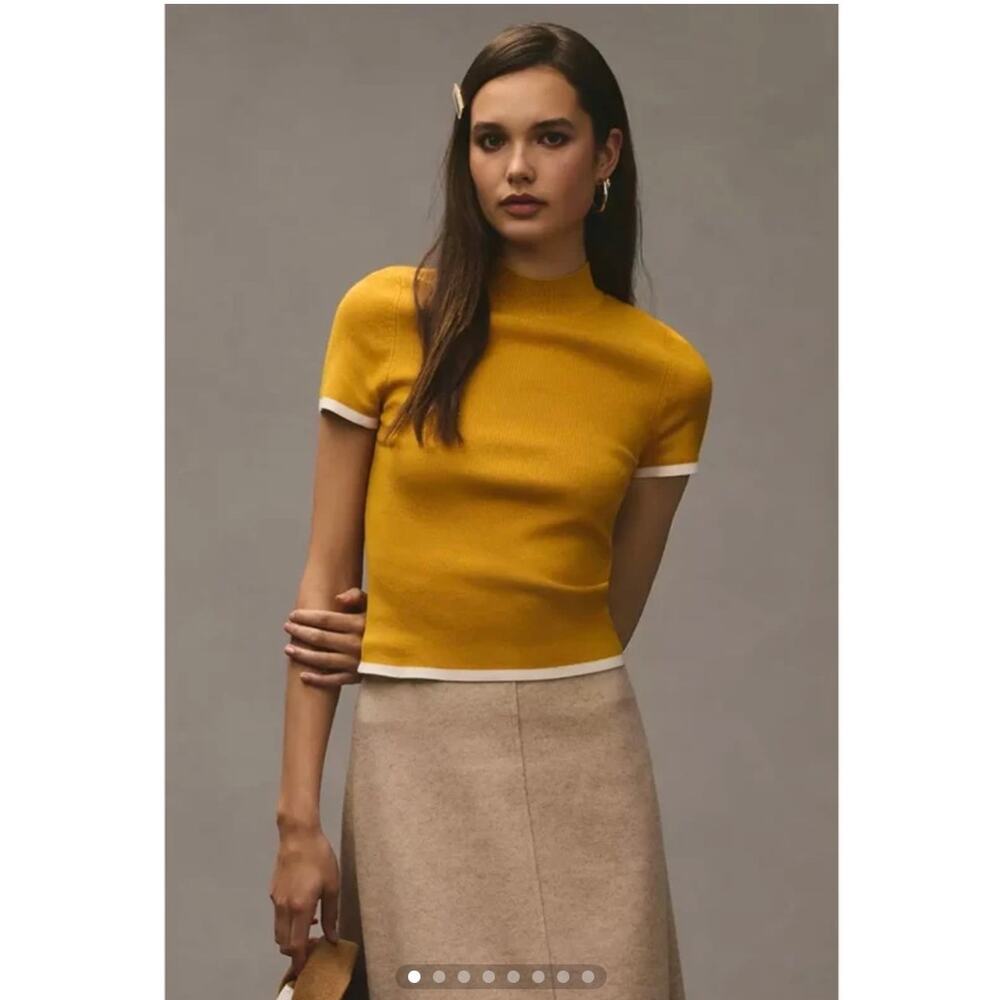 Maeve Mock Neck Sweater Top from Anthropologie / sz S